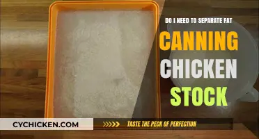 Fat Separation in Chicken Stock: Necessary?