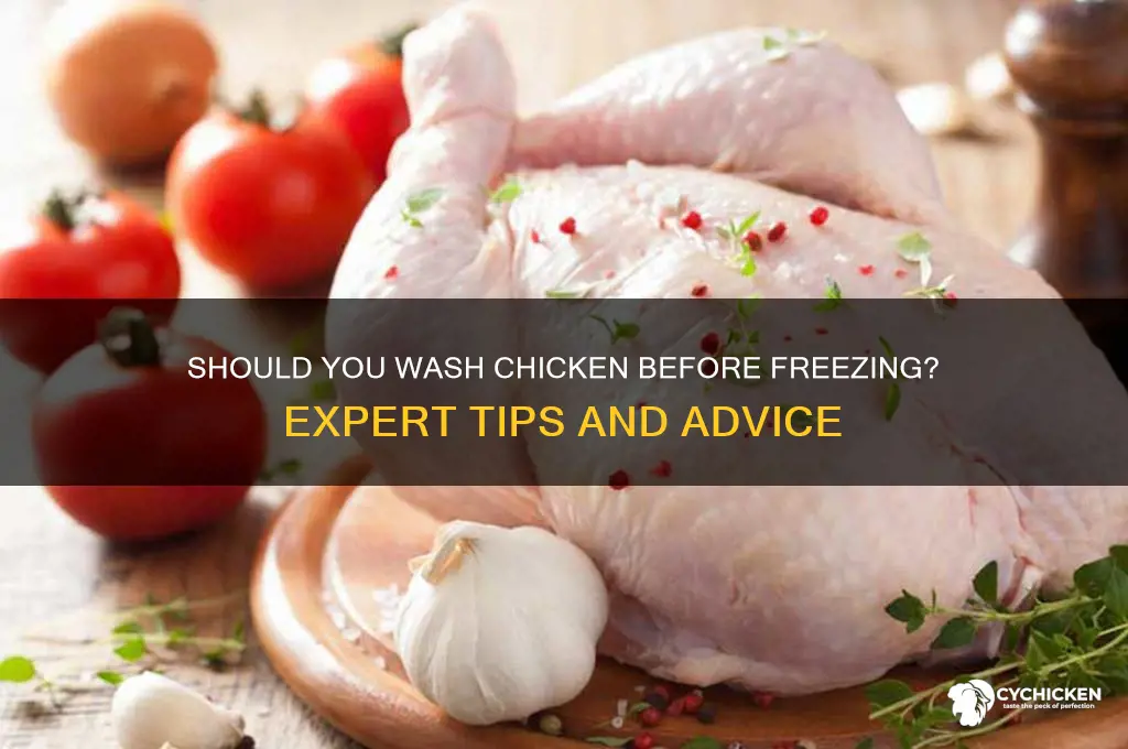do i need to wash chicken before freezing
