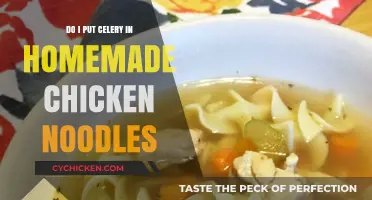 Celery in Chicken Noodles: A Flavorful Addition or Unnecessary Extra?