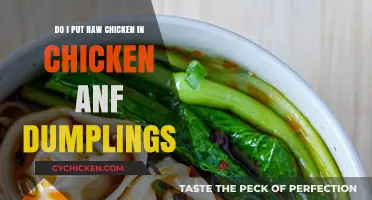 Chicken and Dumplings: Raw Chicken or Cooked?