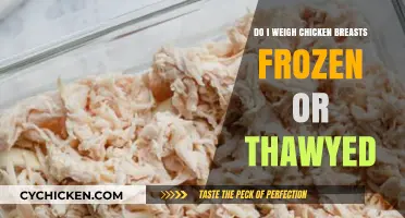 Frozen or Thawed: The Optimal Way to Weigh Chicken Breasts