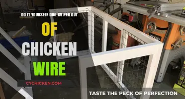 Chicken Wire Dog RV Pen: A DIY Project