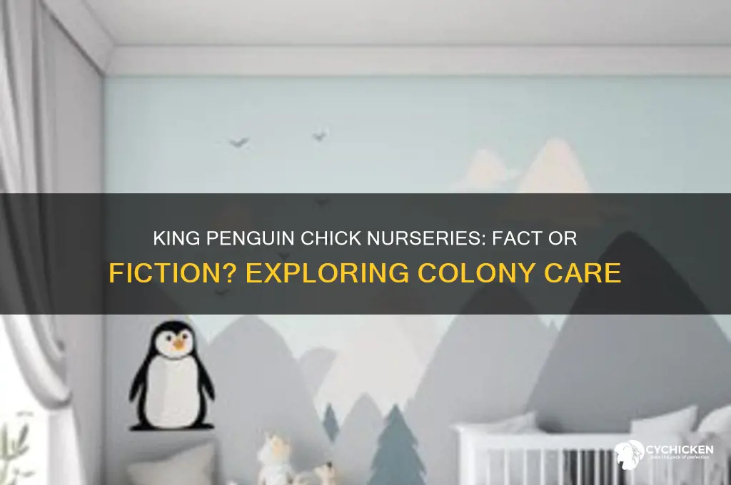 do king penguins have nurseries for chicks