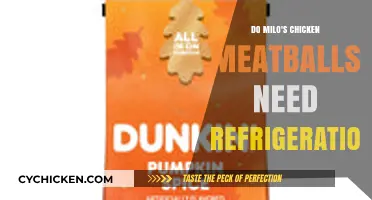Milo's Chicken Meatballs: Refrigeration Required or Shelf-Stable?