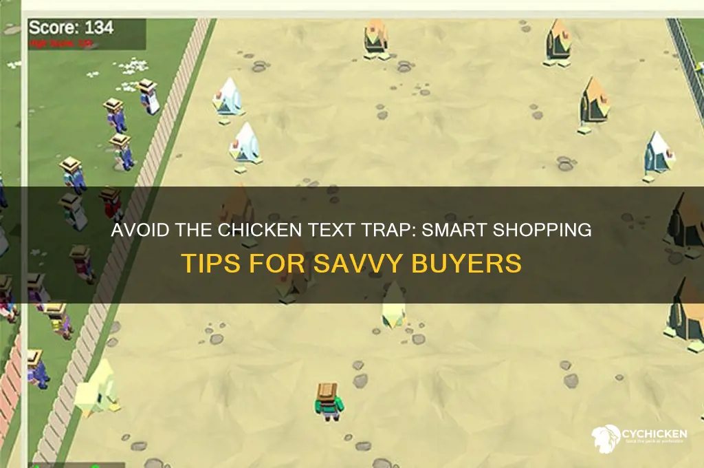 do not buy chicken text