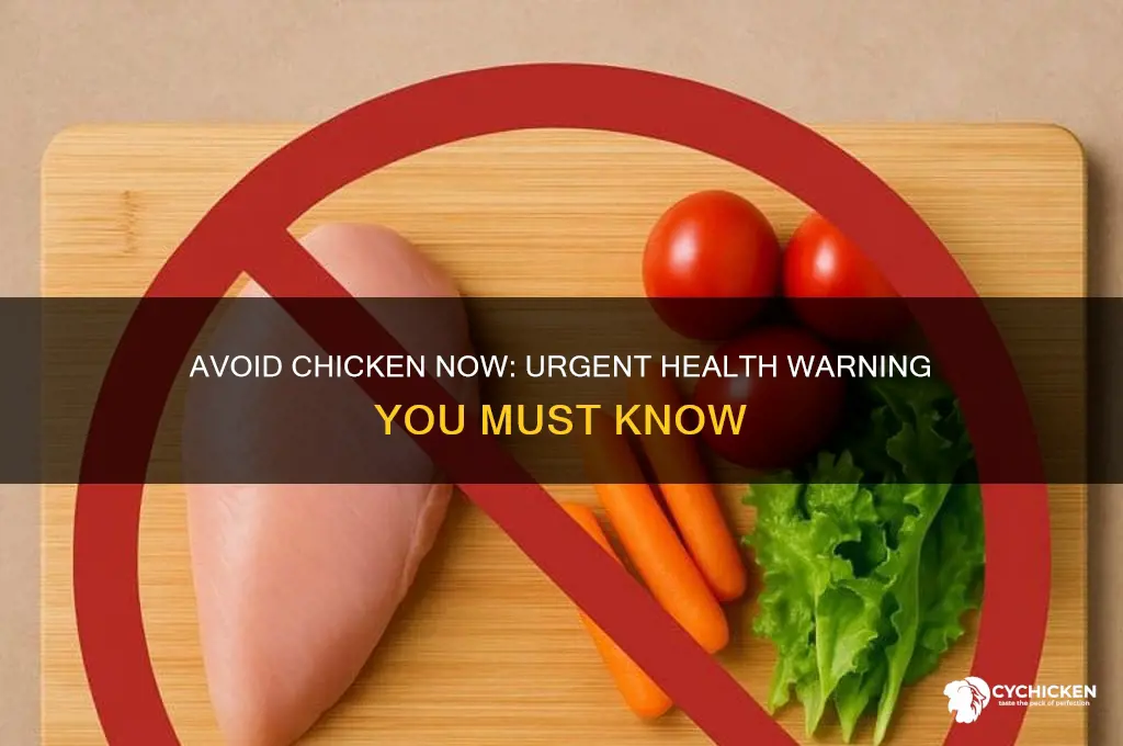 do not buy chicken warning