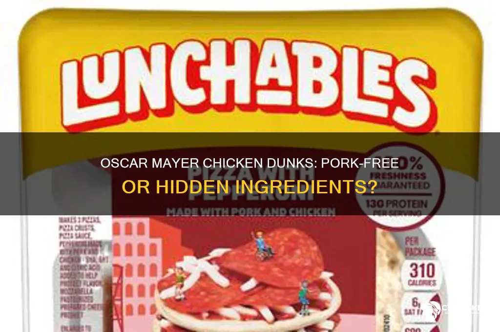 do oscar mayer chicken dunks have pork