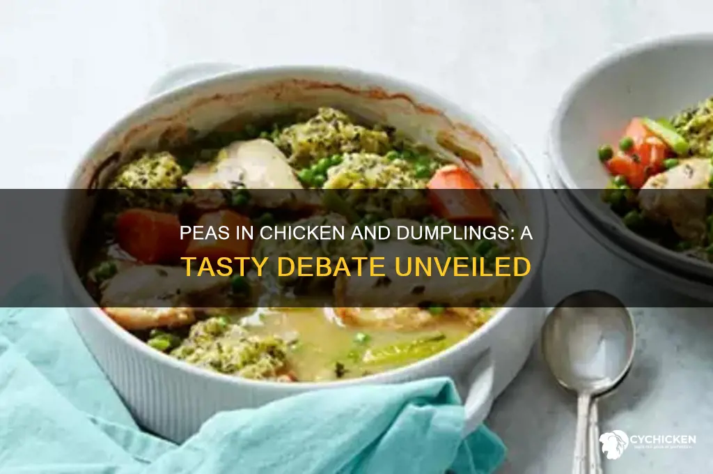 do peas go in chicken and dumplings