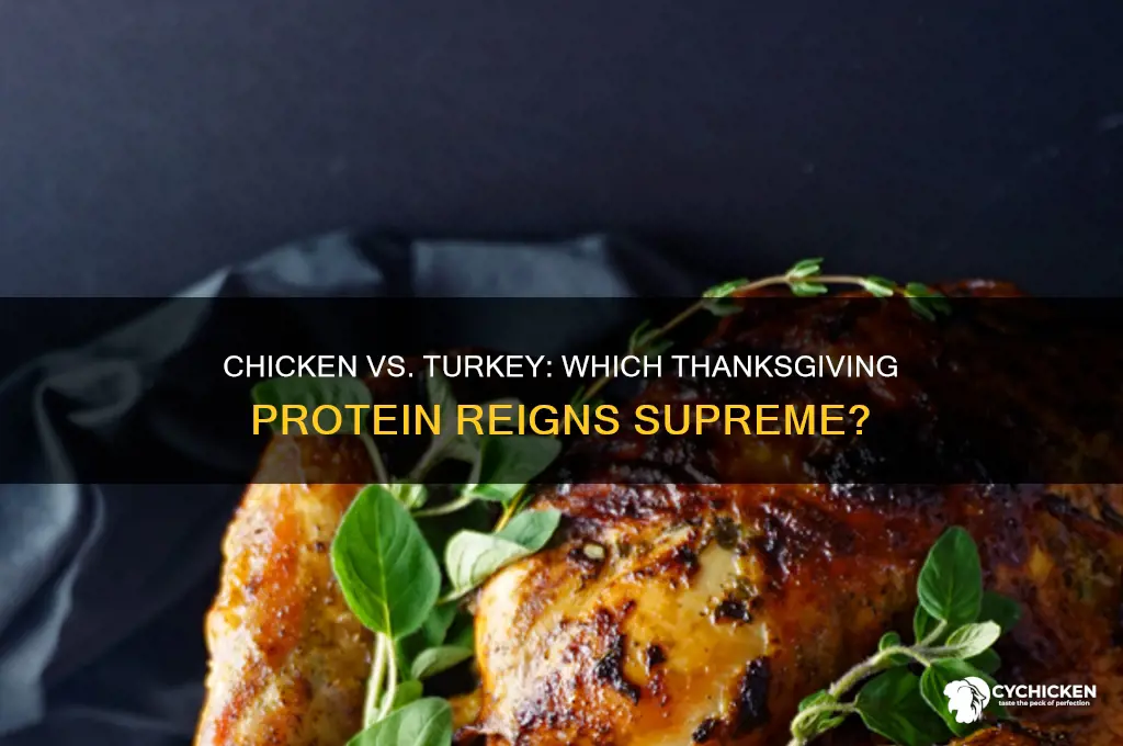 do people prefer chicken or turkey for thanksgiving