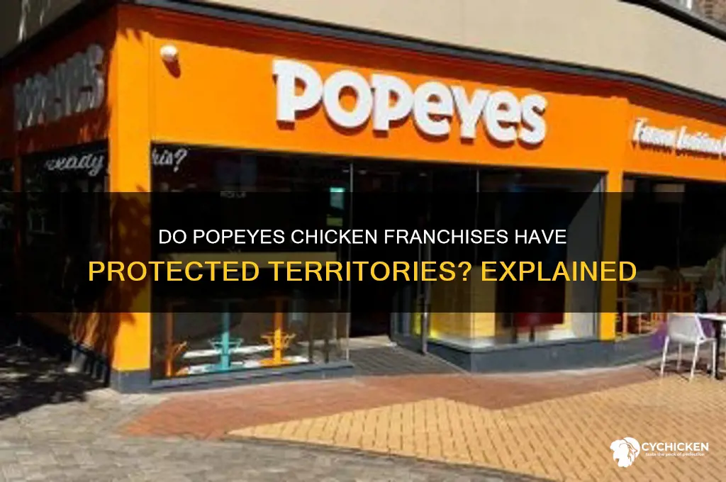 do popeyes chicken franchises have protected areas