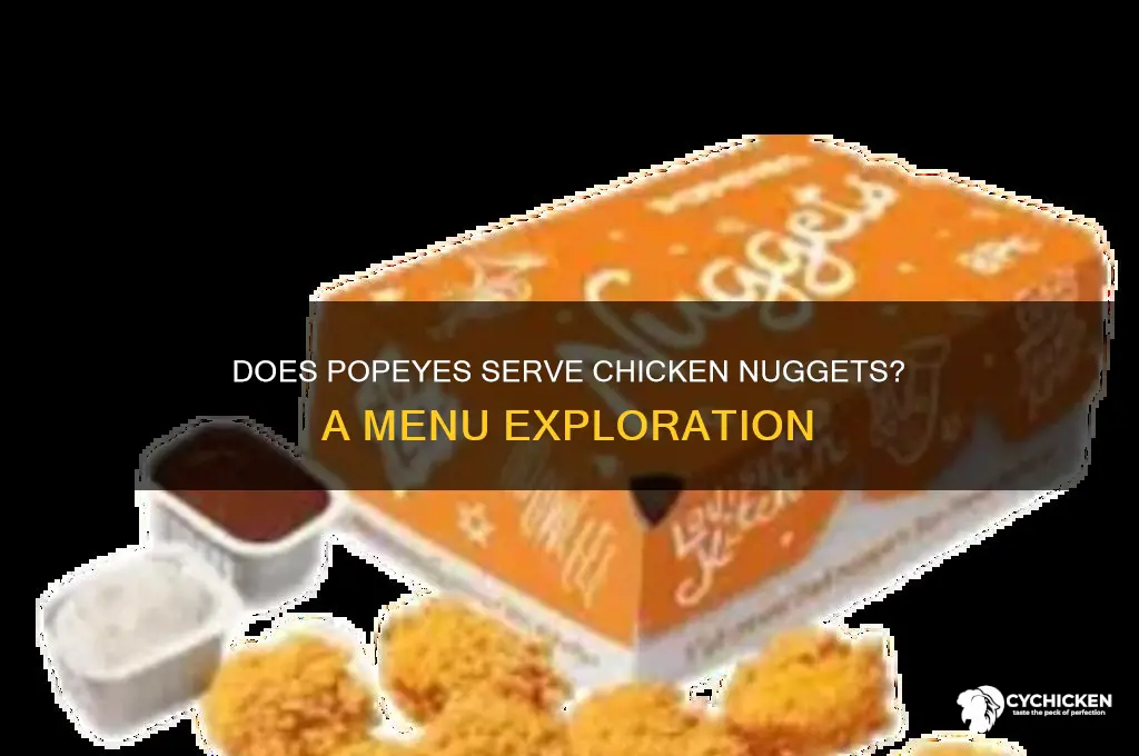 do popeyes have chicken nuggets