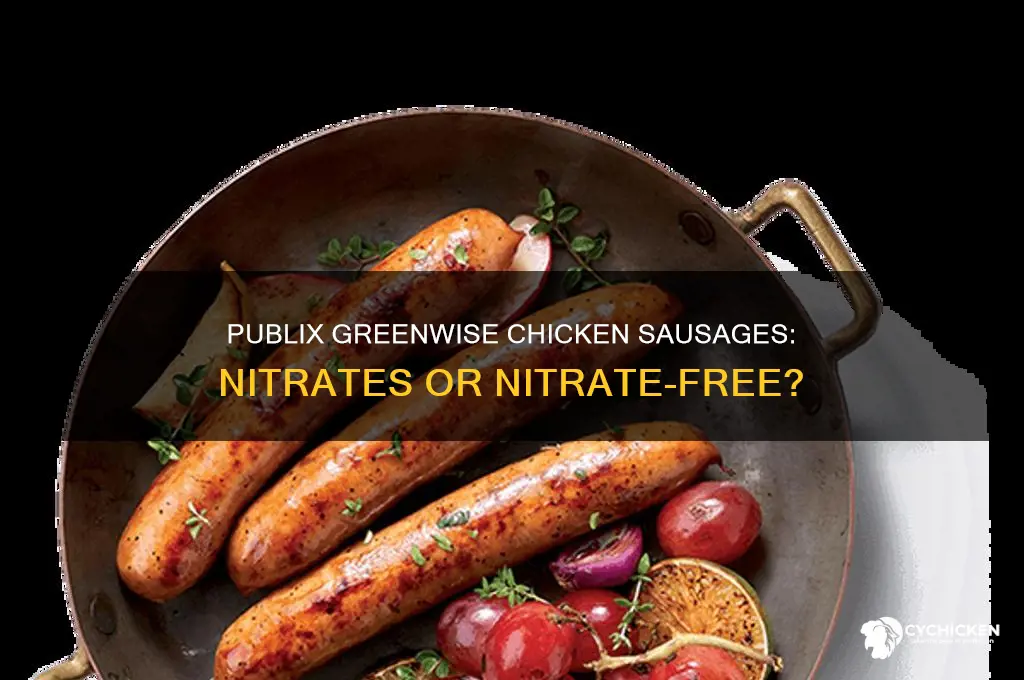 do publix greenwise chicken sausages contain nitrates