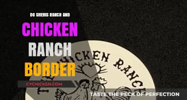 Do Sheri's Ranch and Chicken Ranch Share a Border?