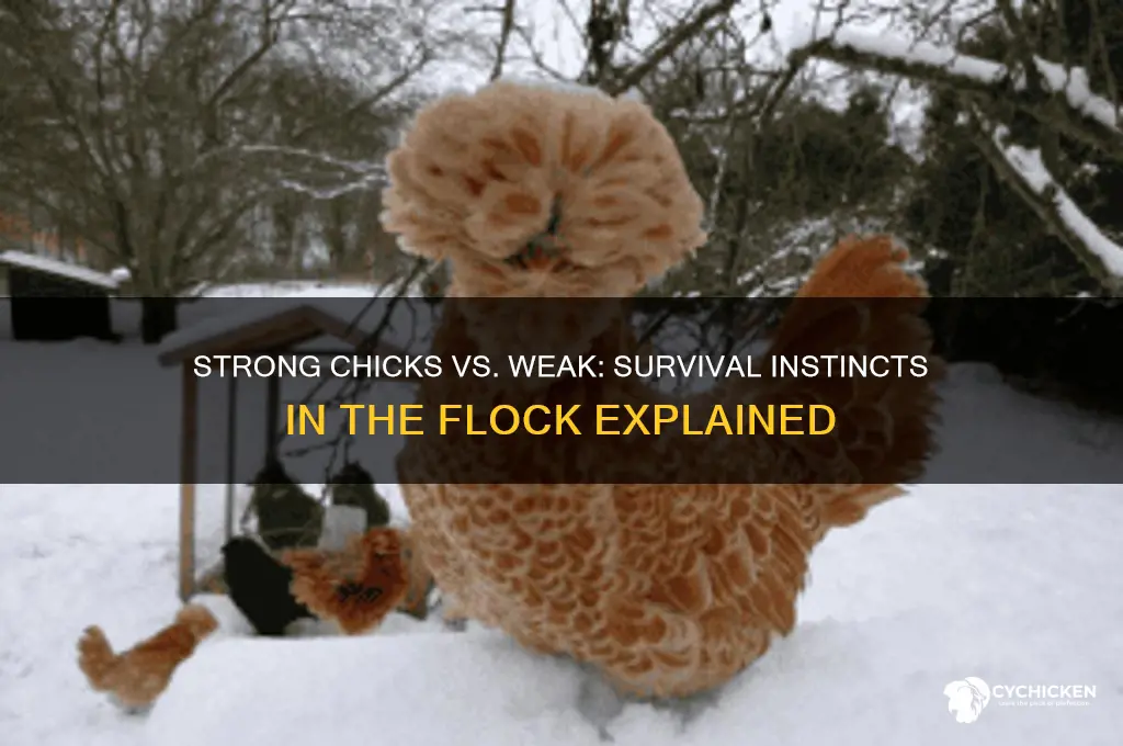 do stronger chicks kill a weak one