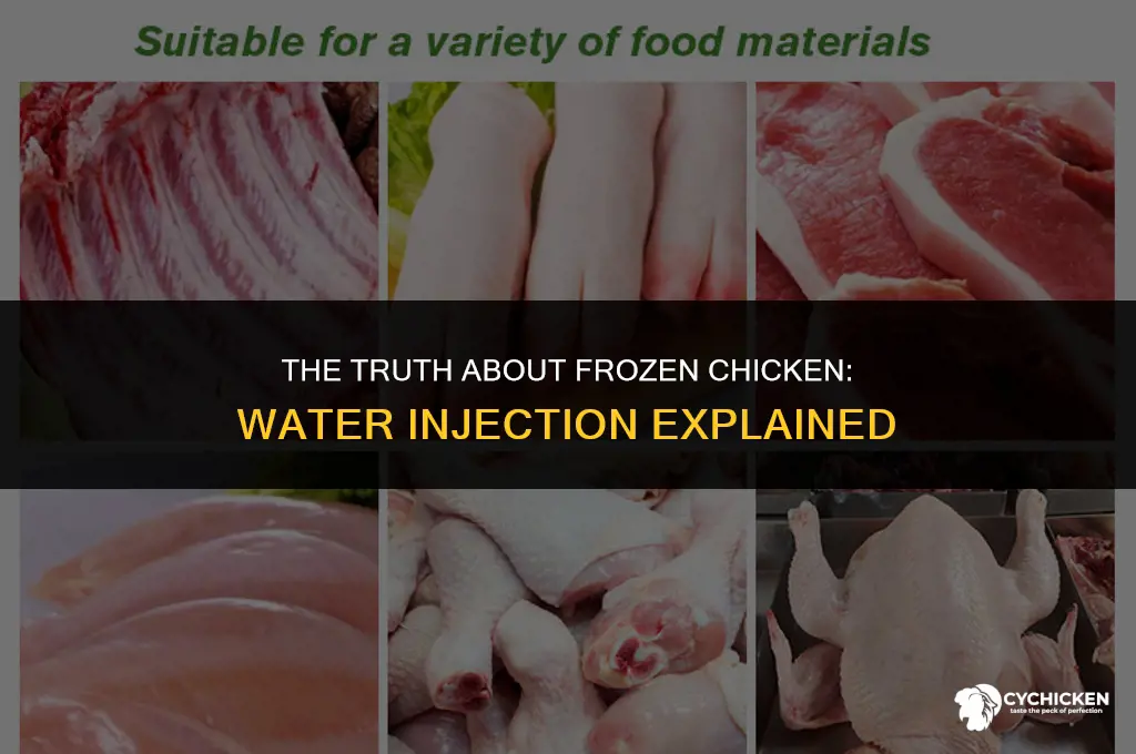 do they inject water into frozen chicken