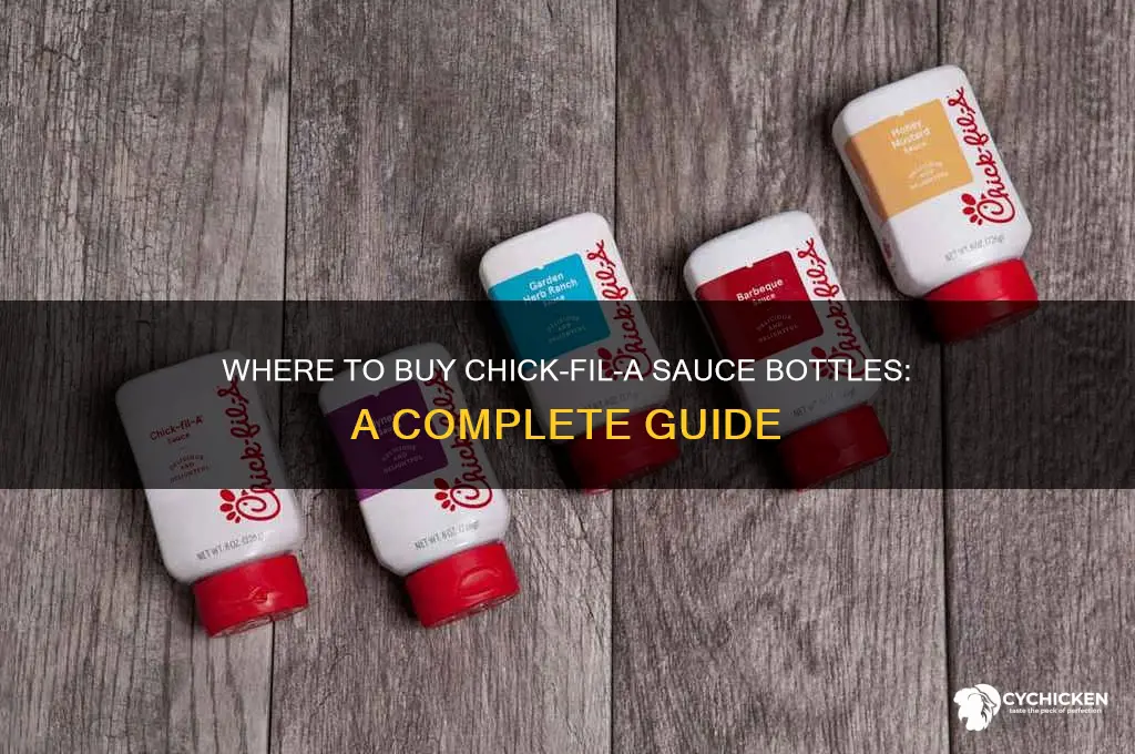 do they sell bottles of chick fil a sauce