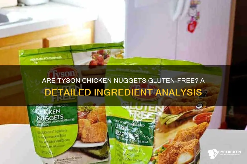 do tyson chicken nuggets contain gluten