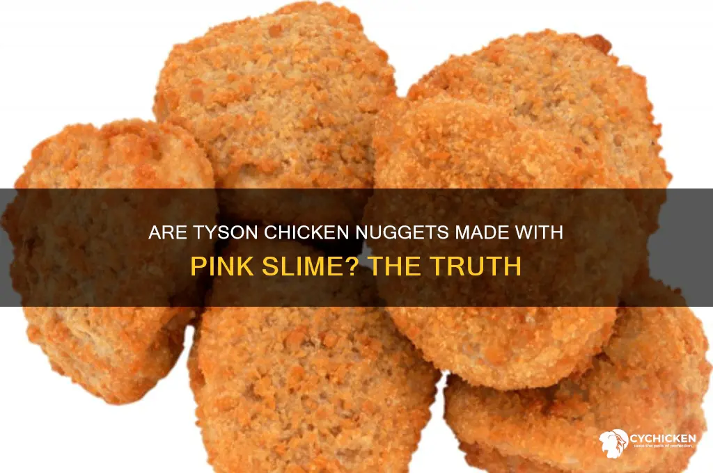 do tyson chicken nuggets contain pink slime