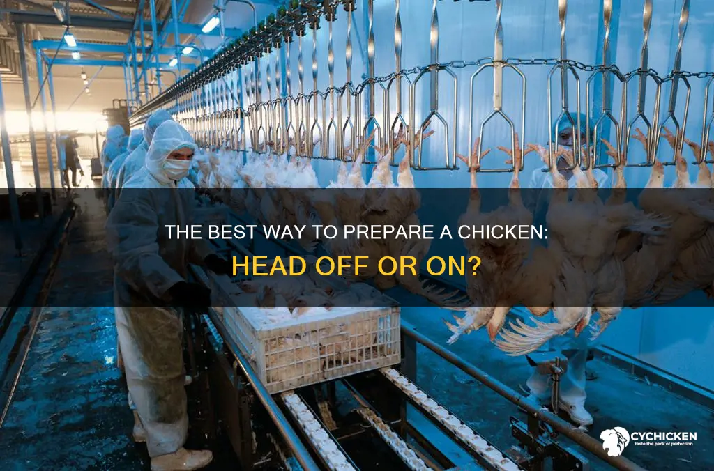do u cut the head off a chicken before defeathering
