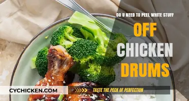 How to Prepare Chicken Drumsticks: Peeling the White Stuff