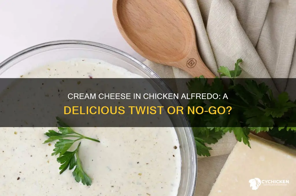 do u put cream cheese in chicken alfredo