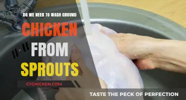 Washing Ground Chicken: Necessary Step to Remove Sprouts?