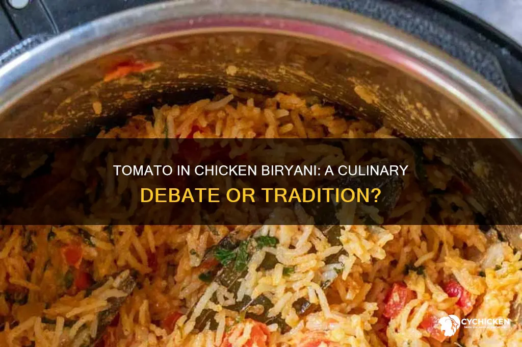 do we put tomato in chicken biryani