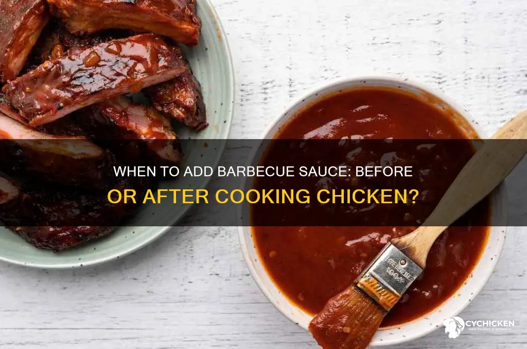 do you add barbecue sauce after the chicken is cooked