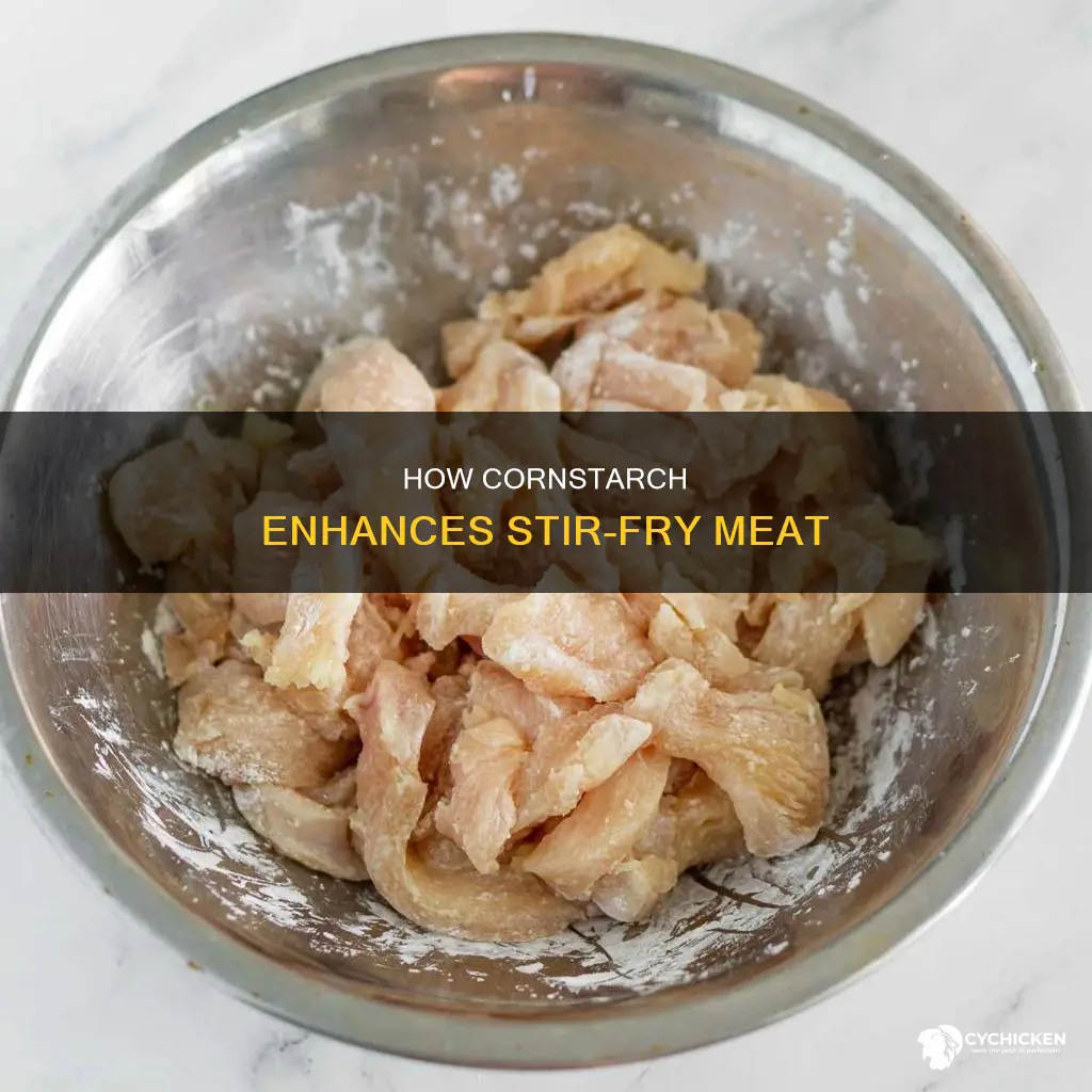 do you add cornstarch to the meat in chicken stirfry