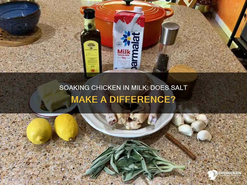 do you add salt when soaking chicken in milk