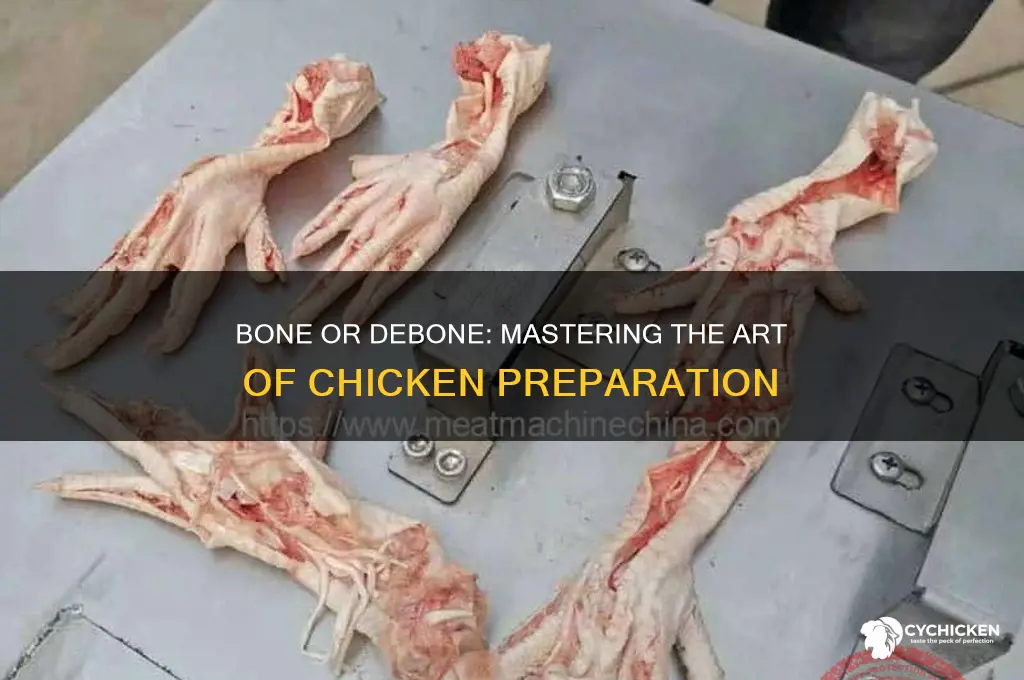 do you bone or debone a chicken