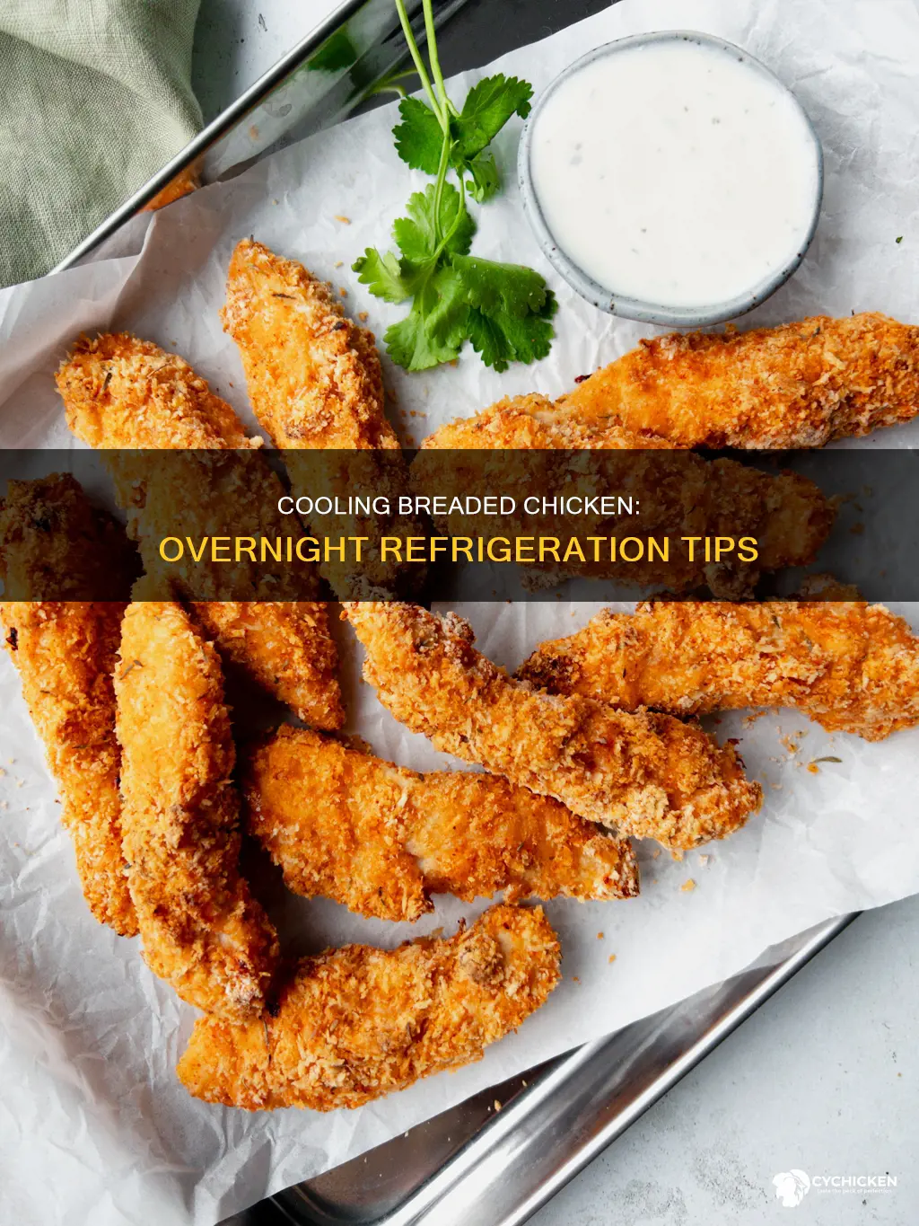 do you bread chicken and leave overnight to cool
