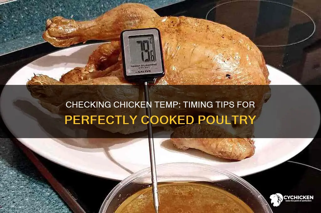 do you check the chicken temp right away