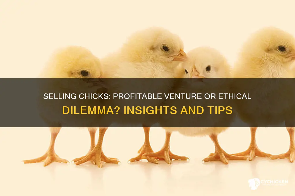 do you come out better selling chicks t