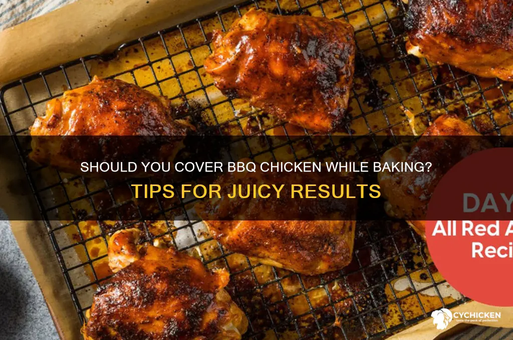 do you cover bbq chicken when baking