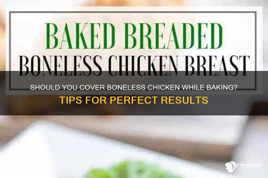 do you cover boneless chicken when baking
