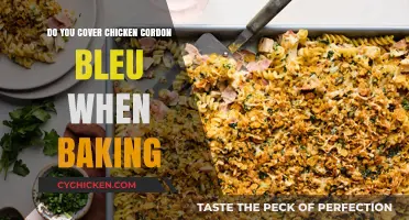 Baking Chicken Cordon Bleu: To Cover or Not?
