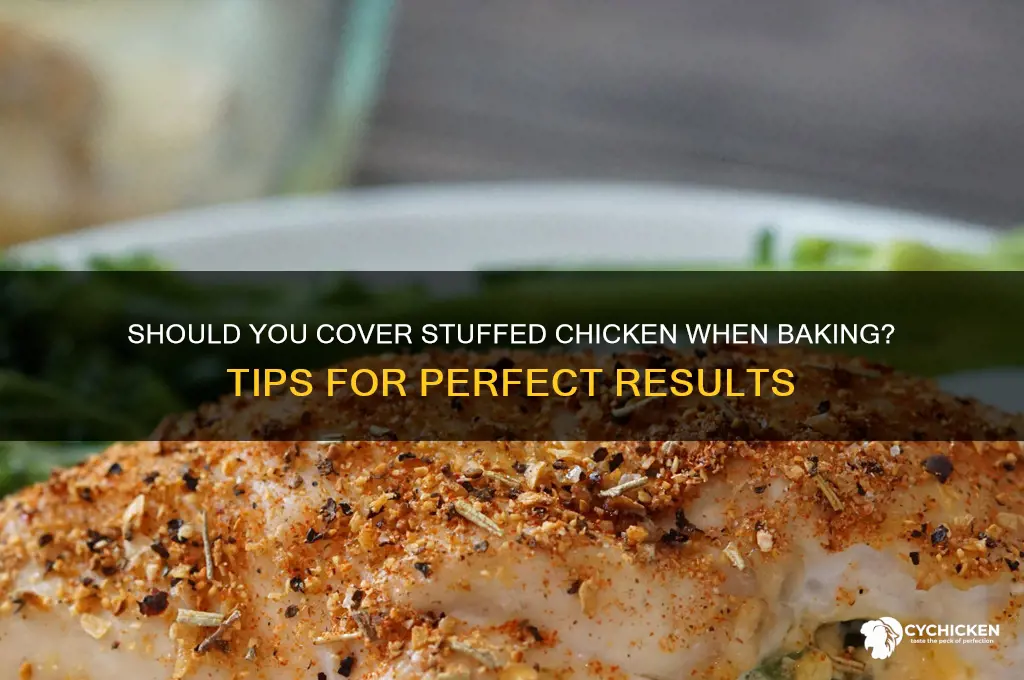 do you cover stuffed chicken when baking