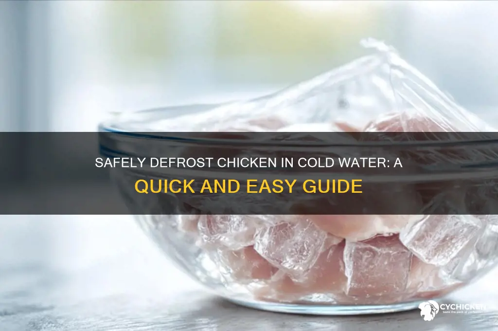 do you defrost chicken in cold water