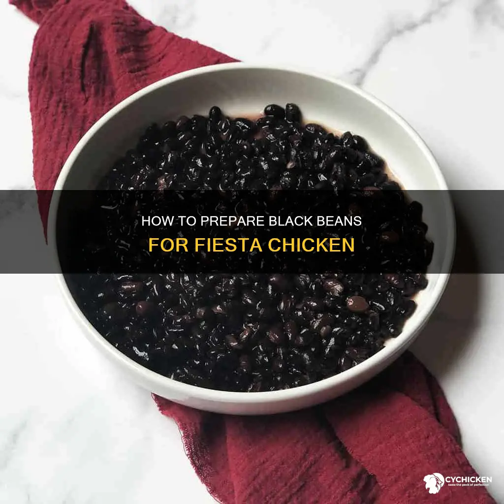 do you drain black beans in crockpot fiesta chicken
