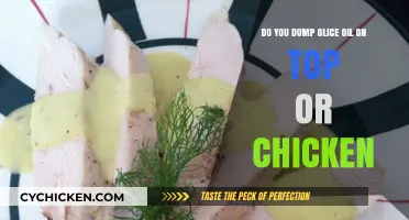 Pouring Olive Oil: Over or Under Chicken?