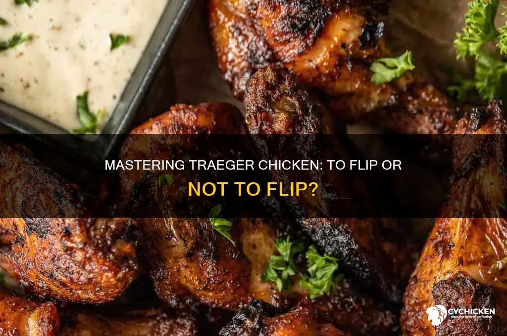do you flip chicken on a traeger