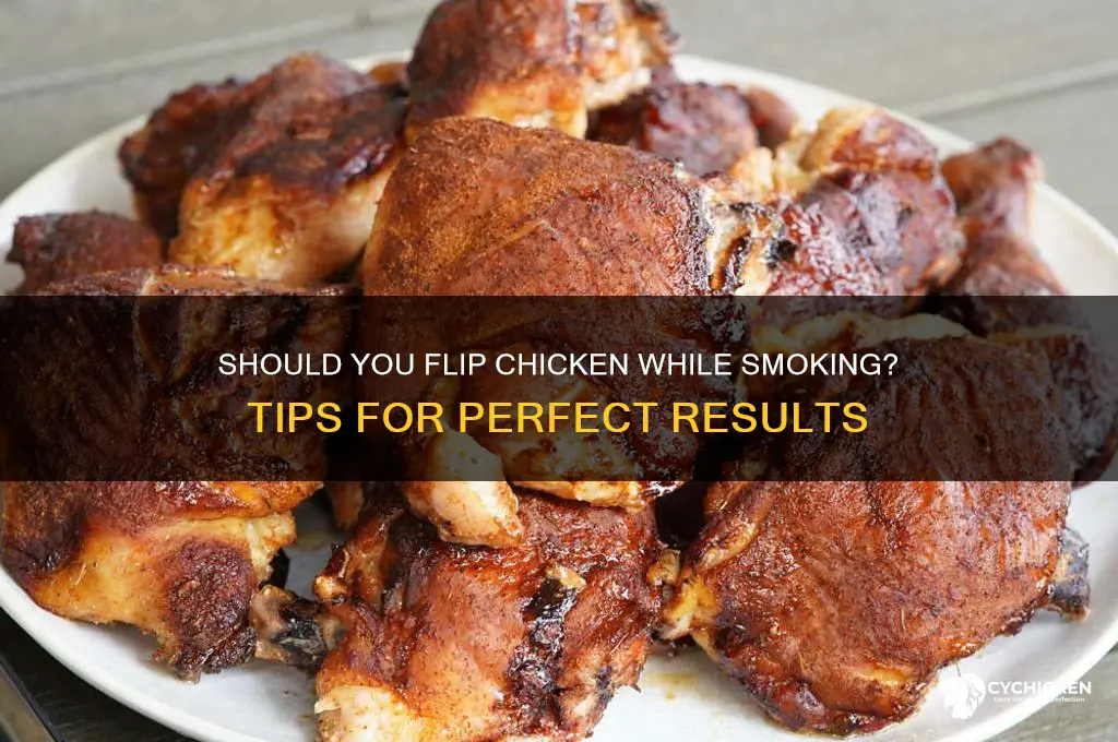 do you flip chicken when smoking it