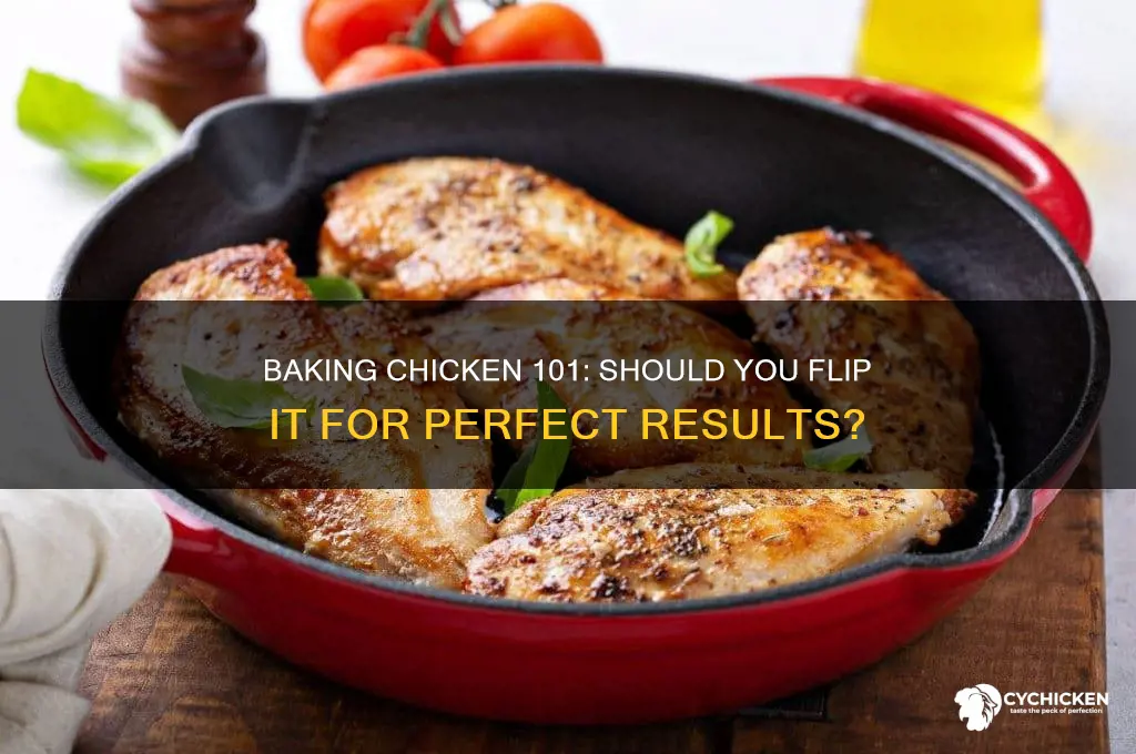 do you flip the chicken when baking