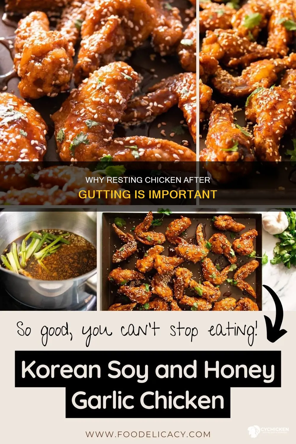 do you gut the chicken before you let it rest