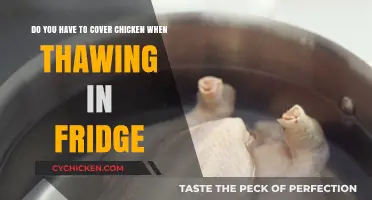 Thawing Chicken: Fridge Method, Cover or Uncover?