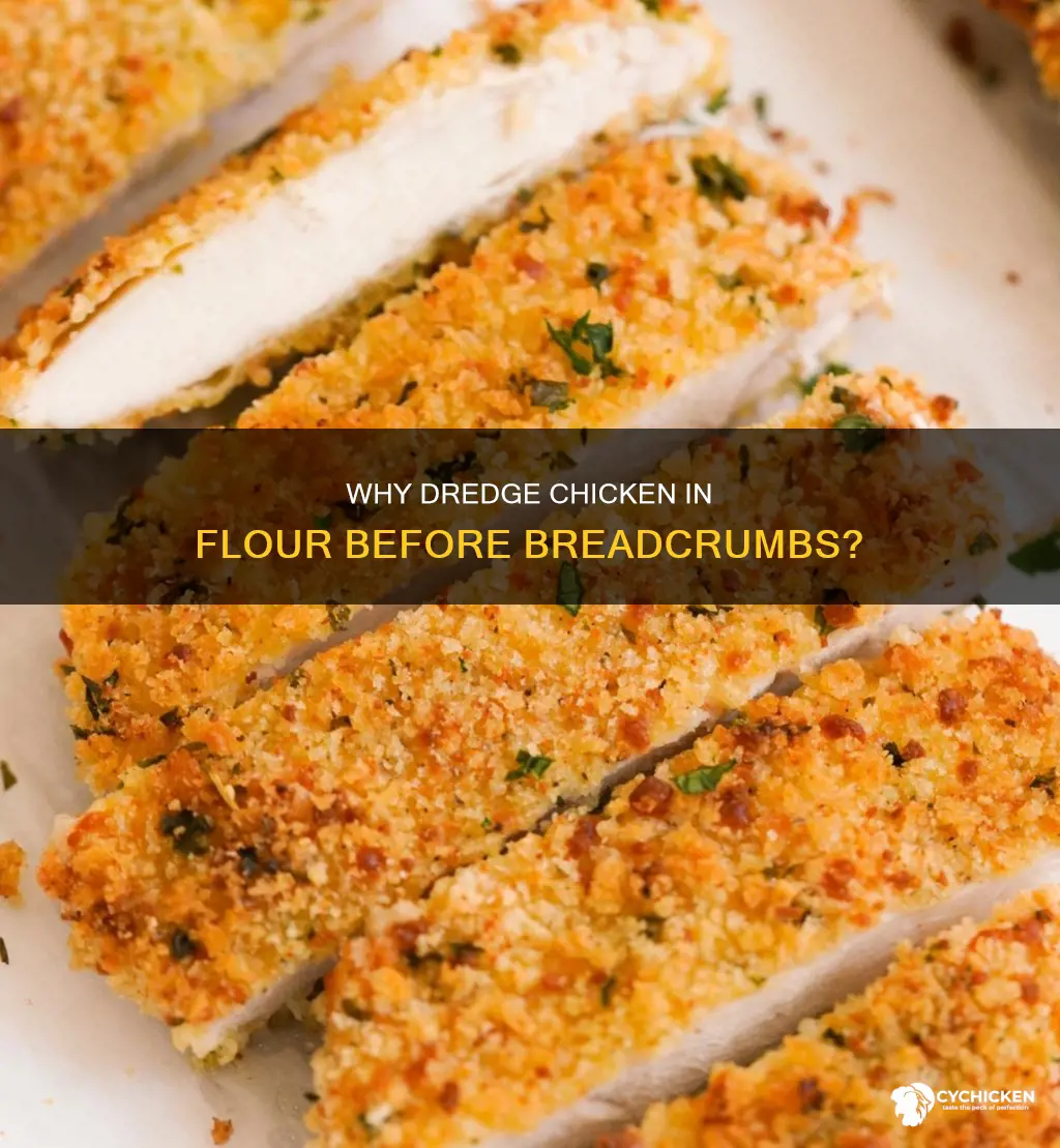 do you have to dip chicken in flour before breadcrumbs
