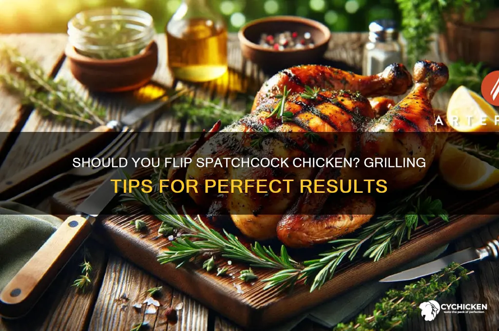 do you have to flip a spatchcock chicken