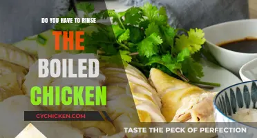 Should You Rinse Boiled Chicken? A Quick Kitchen Guide