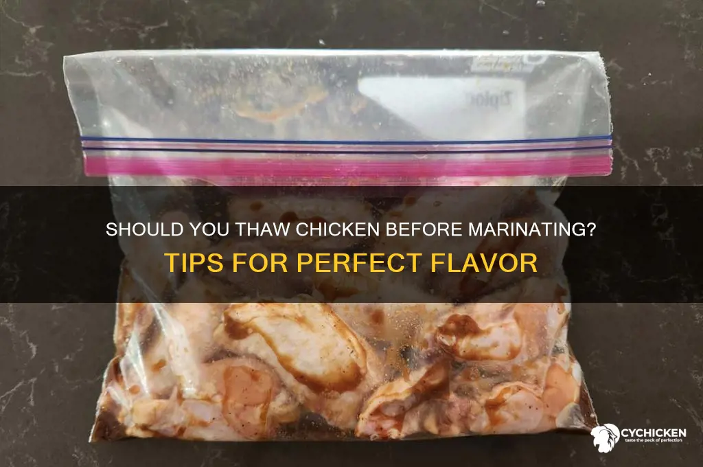 do you have to thaw chicken before marinating